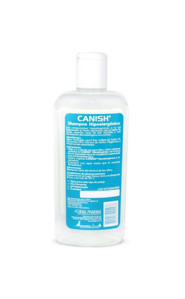 Shampoo Canish hipoalergenico3