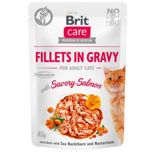 BritCare Cat Fillets in gravy Salmon 85gr