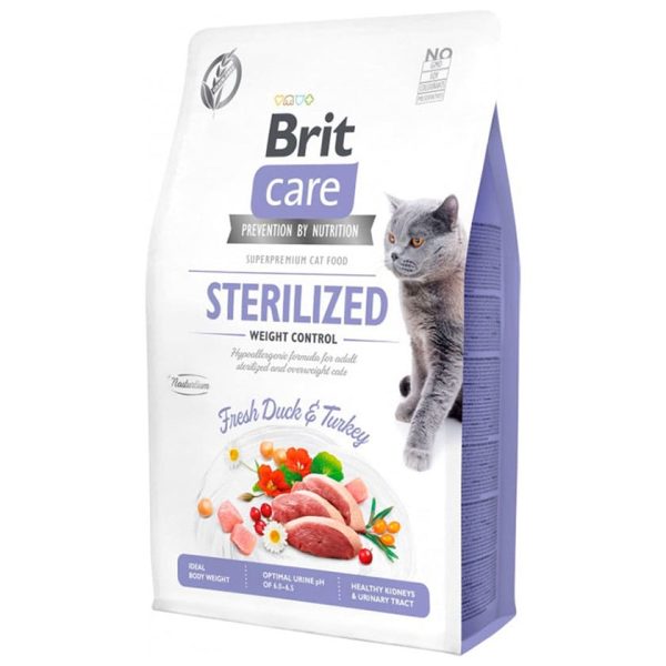 BritCare Cat GF Sterilized Weight Control 2kg