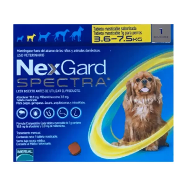 Nexgard Spectra 3.67.5 kg – 1 Comprimido